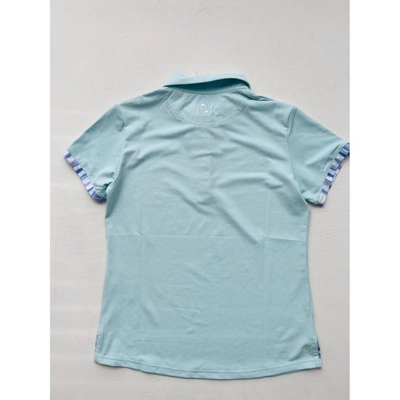 FootJoy FJ Golf  Watercolor Polo Top Sky Blue - Picture 3 of 3